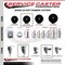 Service Caster 35 Inch Soft Rubber Wheel Swivel 58 Inch Threaded Stem Caster with Brake SCC SCC-TS20S3514-SRS-PLB-58212 - alternate 3